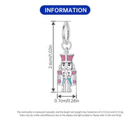 Nutcracker Pandora Charm | Pink Ballet Soldier | 925 Silver Dangle | Christmas Bead
