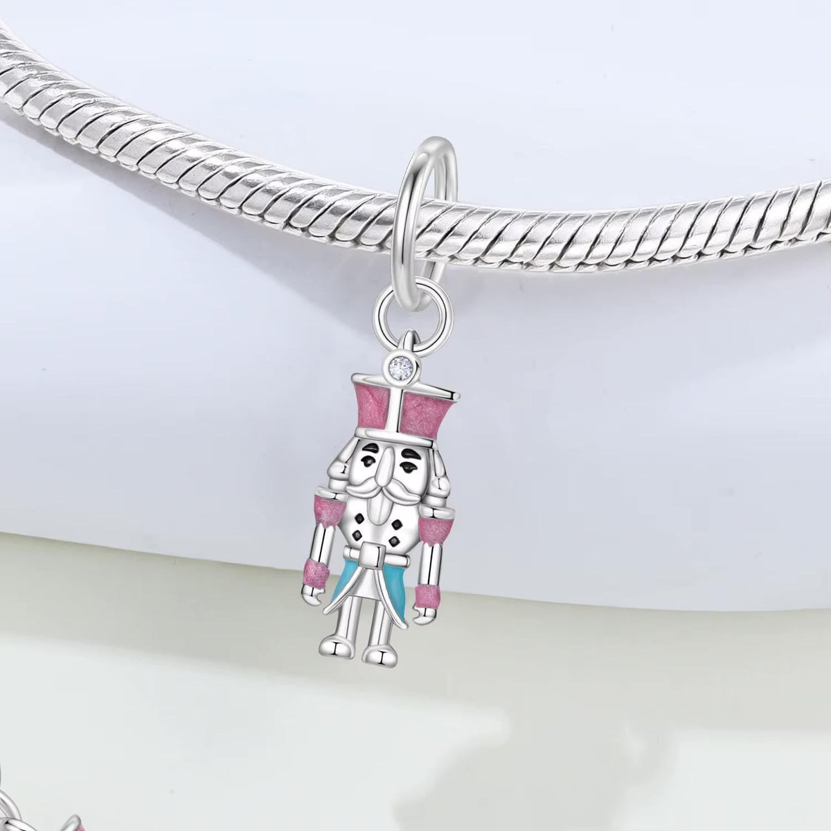 Nutcracker sterling silver charm view 7