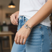 USA Pandora Charm | American Flag Eagle | Silver Dangle | 4th of July Bead | Veteran Gift