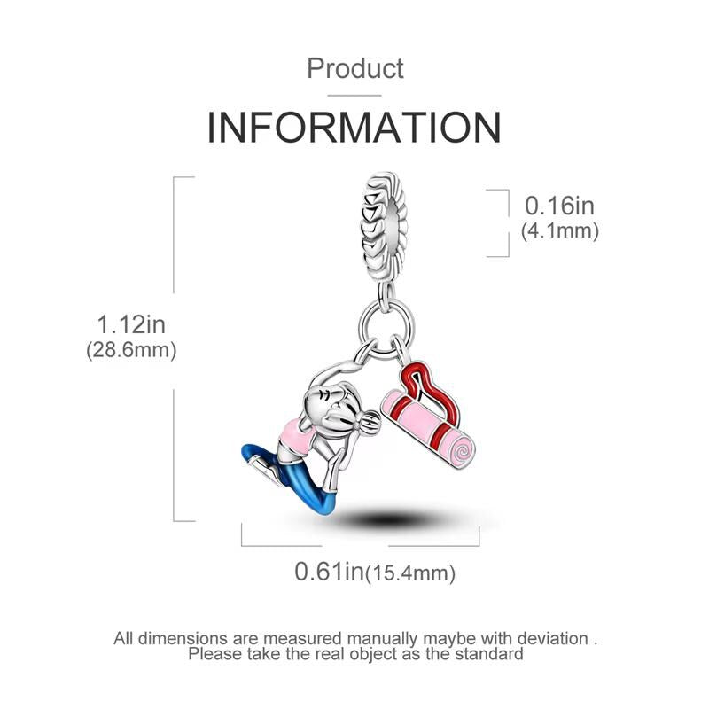 Yoga sterling silver charm view 6