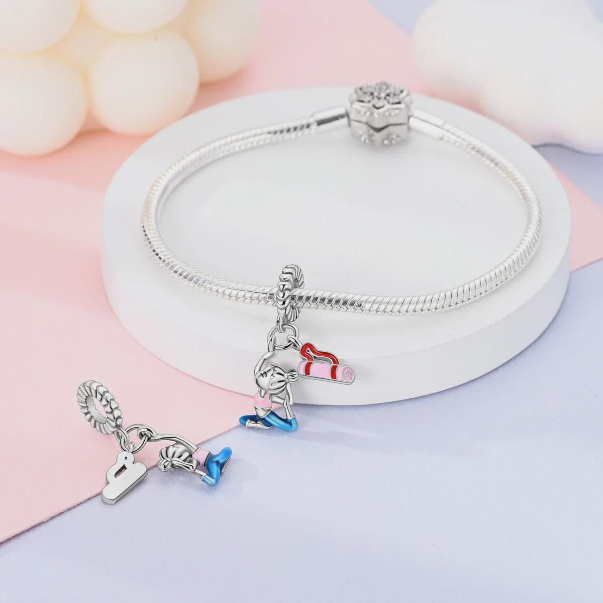 Yoga sterling silver charm view 5