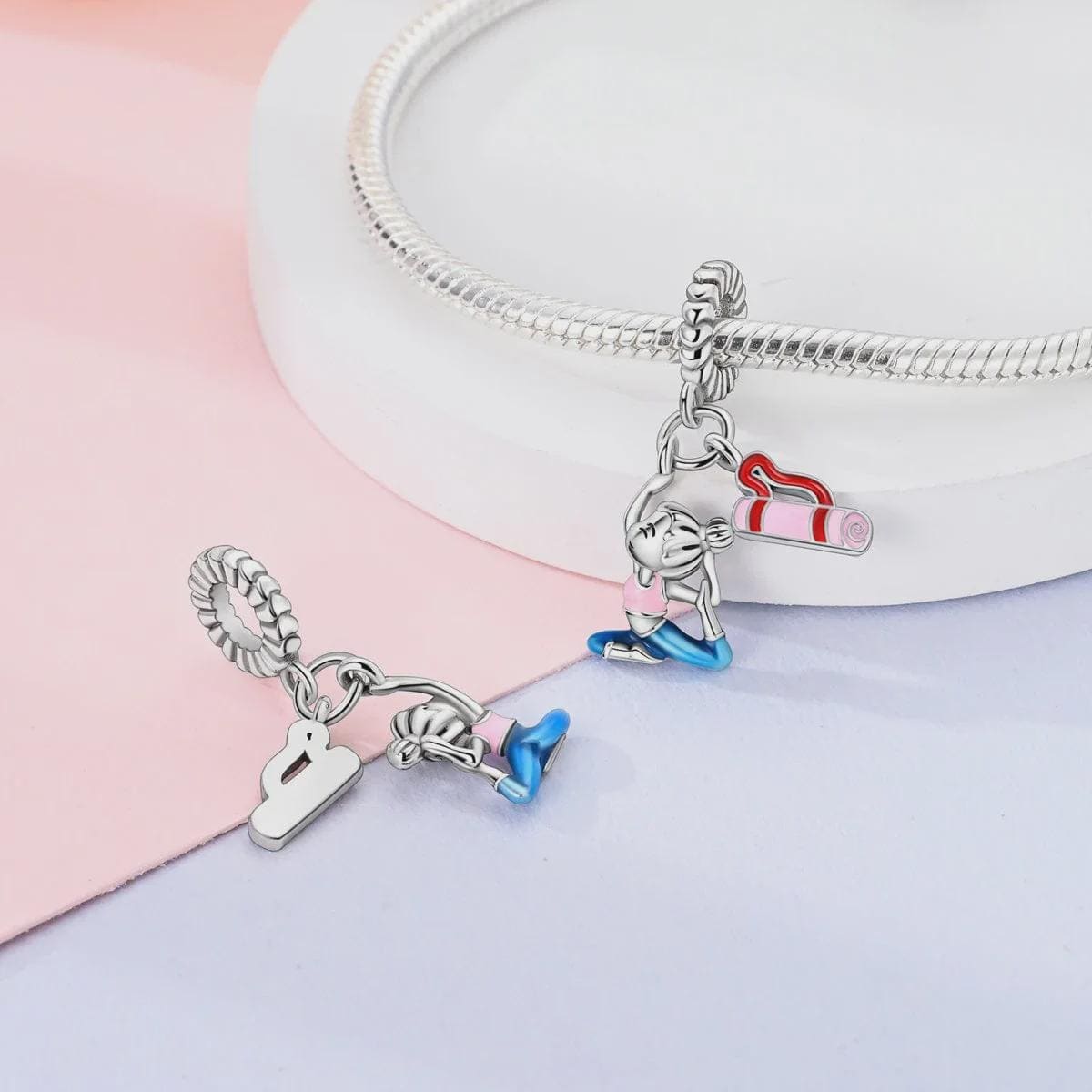 Yoga charm detail view