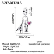 Las Vegas Pandora Charm | Vegas Strip Landmarks | Eiffel Tower & Liberty Statue | Nevada USA Gift