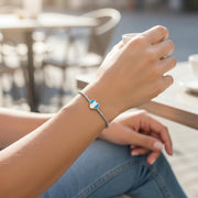 Guatemala Pandora Charm | Flag Heart Bead | Central America Travel Gift | Silver Patriot Souvenir