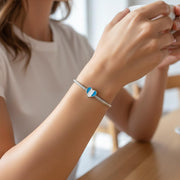 Guatemala Pandora Charm | Flag Heart Bead | Central America Travel Gift | Silver Patriot Souvenir