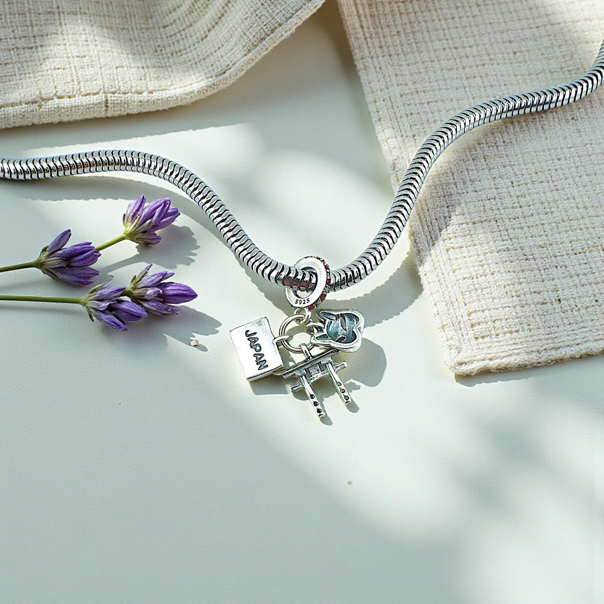 Japan sterling silver charm view 7