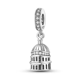London Pandora Charm | St Pauls Cathedral | Silver Dangle | UK Souvenir | British Landmark Gift