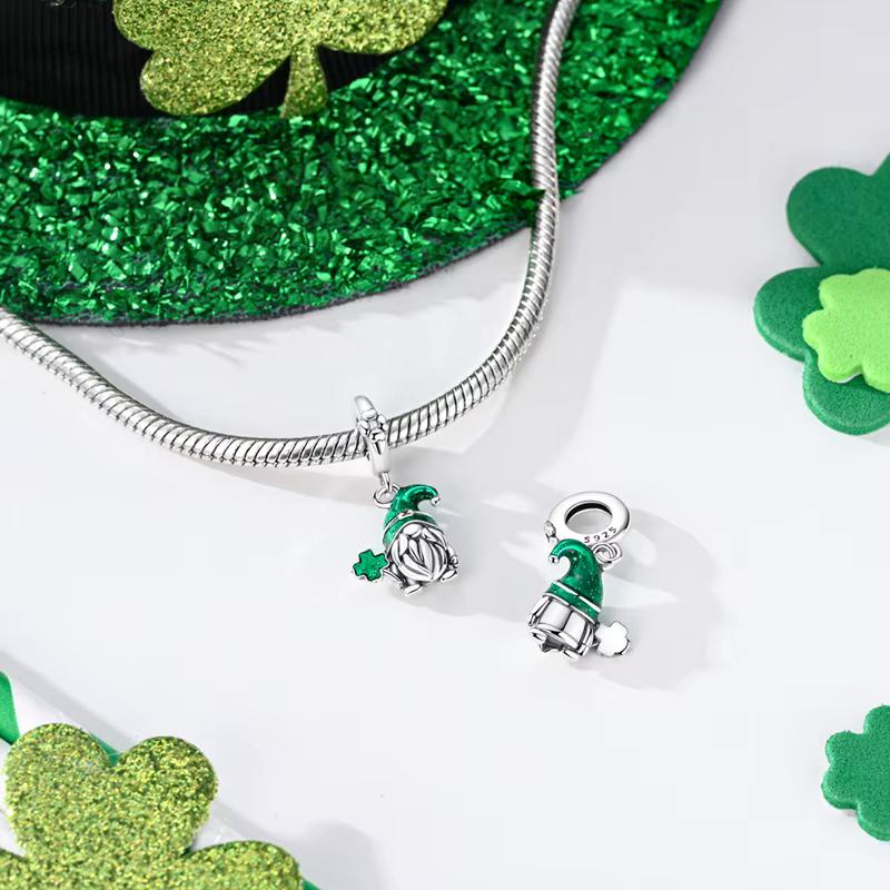 Lucky Gnome sterling silver charm view 6