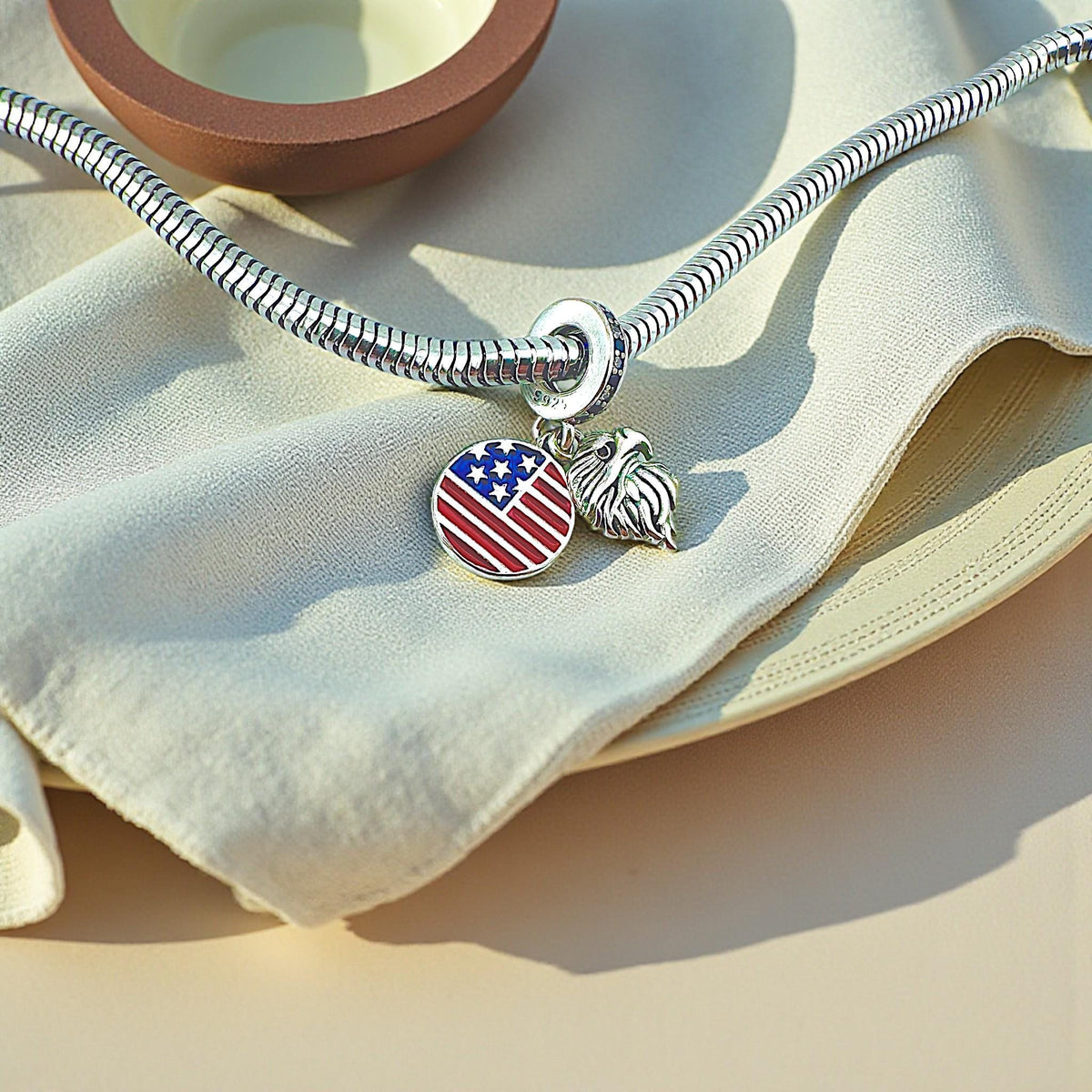 USA charm detail view