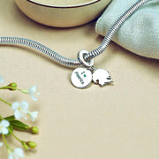 USA Pandora Charm | American Flag Eagle | Silver Dangle | 4th of July Bead | Veteran Gift