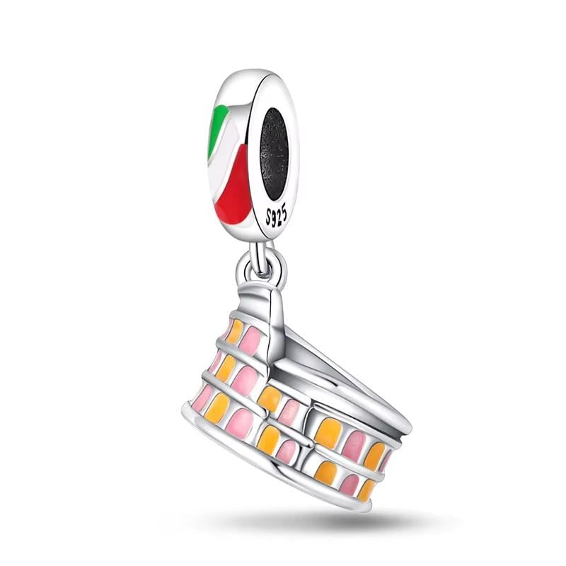Rome Colosseum 925 sterling silver charm