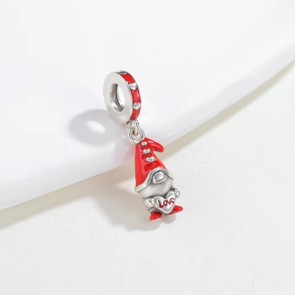 Love Gnome sterling silver charm view 6