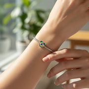 Brazil Pandora Charm | Brazilian Flag Heart | South America Travel Gift | Silver Bead