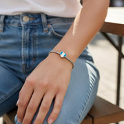 Guatemala Pandora Charm | Flag Heart Bead | Central America Travel Gift | Silver Patriot Souvenir