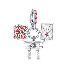Japan Pandora Charm | Torii Gate Kitsune Mask | Rising Sun Flag | Tokyo Travel Gift