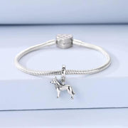 German Shepherd Pandora Charm | Alsatian Wolf Dog | K9 Pet Lover Gift | Loyal Guard Animal