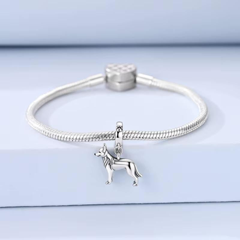 German Shepherd sterling silver charm view 6