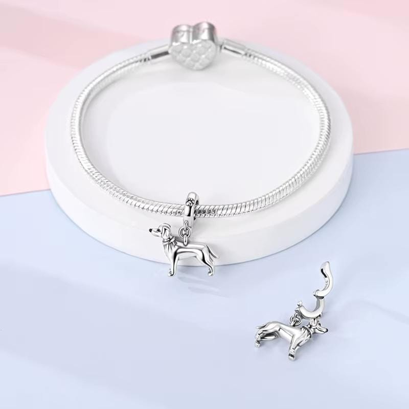 Golden Retriever sterling silver charm view 7