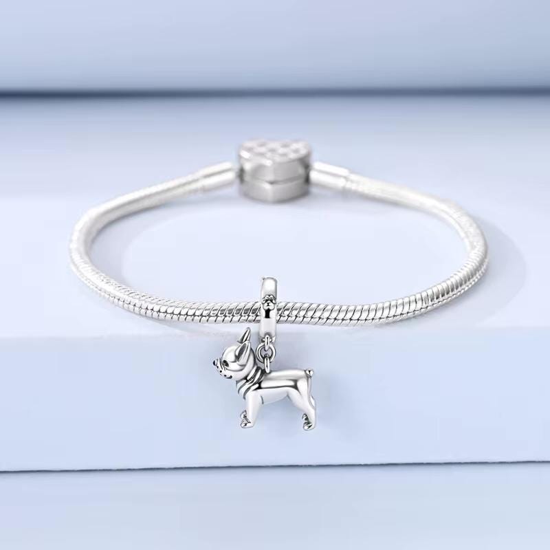 French Bulldog sterling silver charm view 6