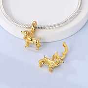 Cocker Spaniel Pandora Charm | Gold Plated | Spaniel Puppy Dog Bead | Pet Lover Gift