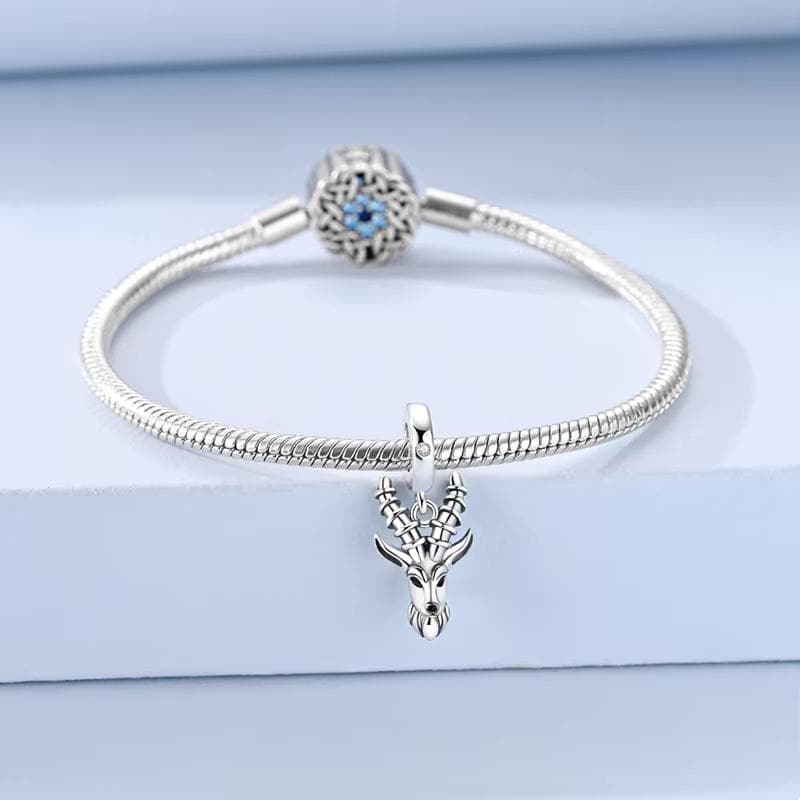 Goat sterling silver charm view 6