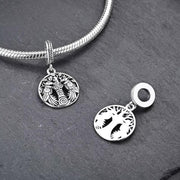 Celtic Tree of Life Pendant | Raven Birds Yggdrasil Jewelry | Family Roots | Norse Mythology Gift