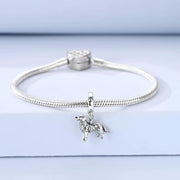 Golden Retriever Pandora Charm | Border Collie Australian Shepherd | Silver Dog Dangle | Fluffy Pet Gift