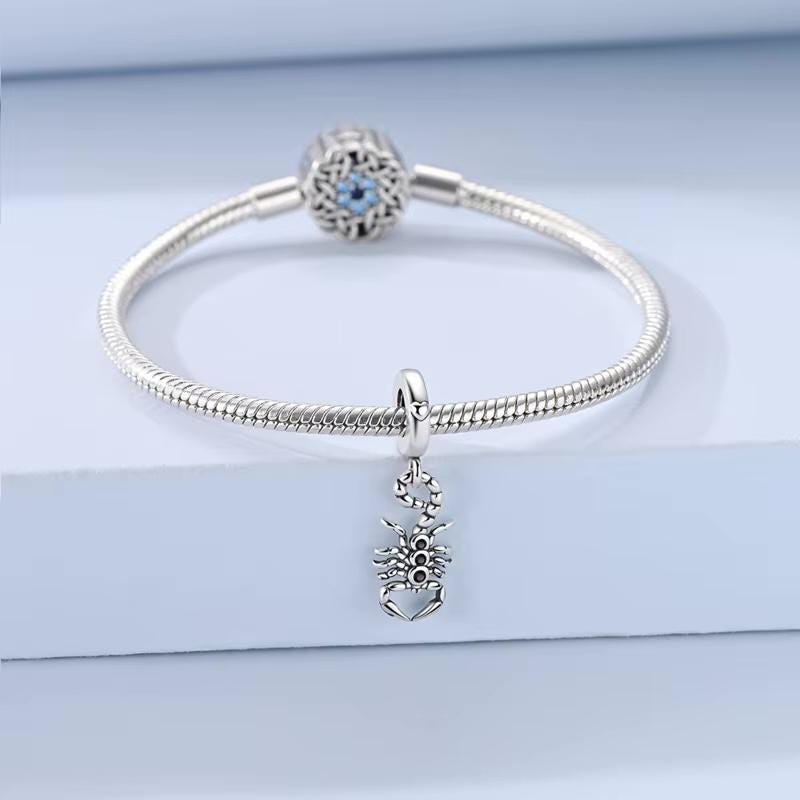 Scorpion sterling silver charm view 6
