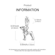 Rottweiler Pandora Charm | Guard Dog Dangle | Silver Pitbull Boxer Bead | Pet Lover Gift