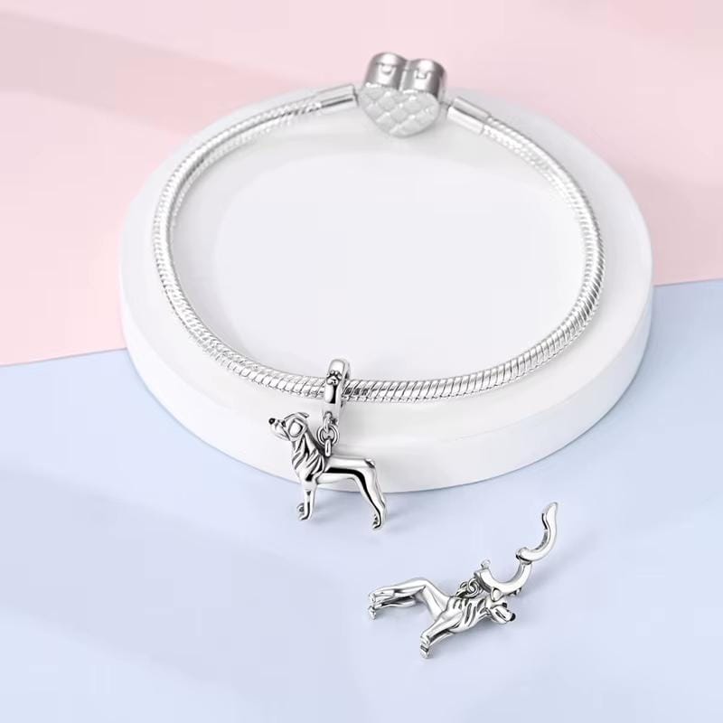 Rottweiler sterling silver charm view 7