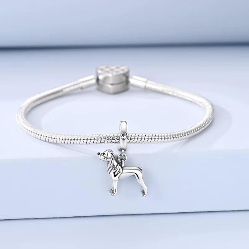 Rottweiler sterling silver charm view 4