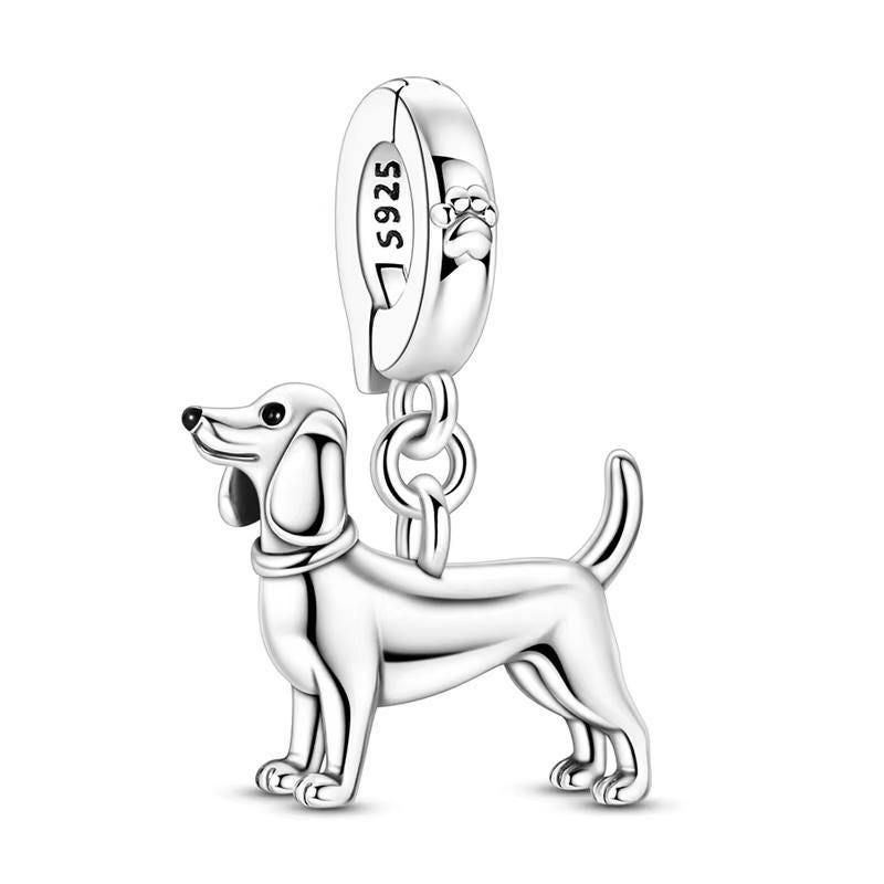 Dachshund Dog 925 sterling silver charm