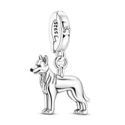 German Shepherd Pandora Charm | Alsatian Wolf Dog | K9 Pet Lover Gift | Loyal Guard Animal