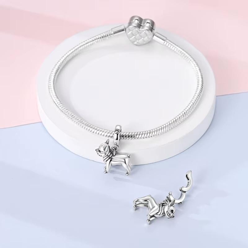 French Bulldog sterling silver charm view 7