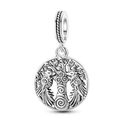 Celtic Tree of Life Pendant | Raven Birds Yggdrasil Jewelry | Family Roots | Norse Mythology Gift