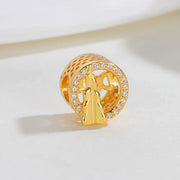 Gold Burj Khalifa Pandora Charm | Dubai Travel Souvenir | UAE Architecture Bead | Skyscraper Gift