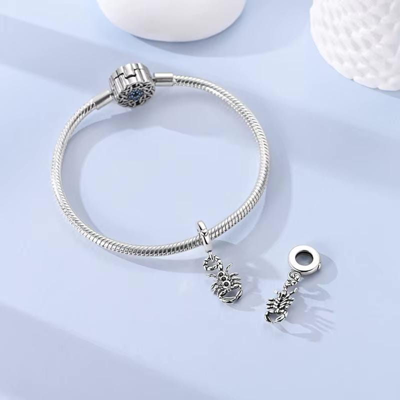 Scorpion sterling silver charm view 7