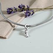 Chihuahua Dog Pandora Charm | Puppy with Bow Tie | Silver Dangle | Pet Lover Jewelry Gift