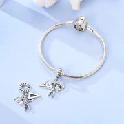 Math Teacher Pandora Charm | Geometry Ruler Compass Dangle | Architect Engineer Graduation Gift