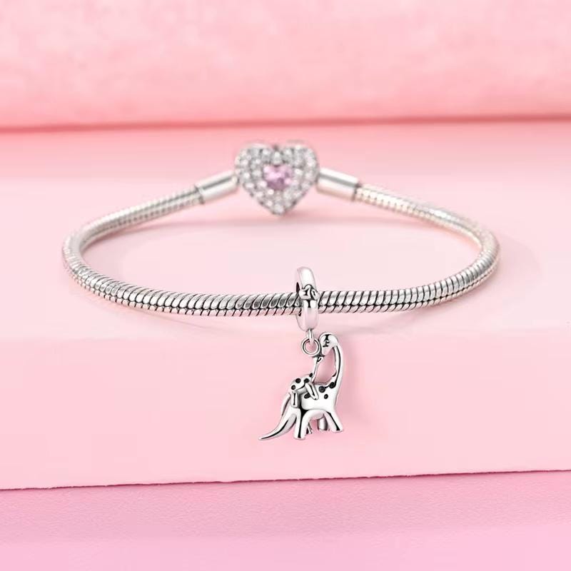 Dinosaur sterling silver charm view 5