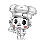 Chef Boy Pandora Charm | Cook Serving Tray Bead | Silver Culinary School Gift | Pastry Chef