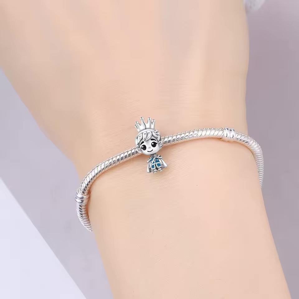 Prince Boy sterling silver charm view 5