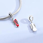 Love Thermometer Pandora Charm | Red Heart Temperature Gauge | Silver Dangle | Nurse Medical Romantic Gift