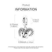 Aries Ram Pandora Charm | Zodiac Sign Horned Sheep | Silver Animal Dangle | Horoscope Birthday Gift