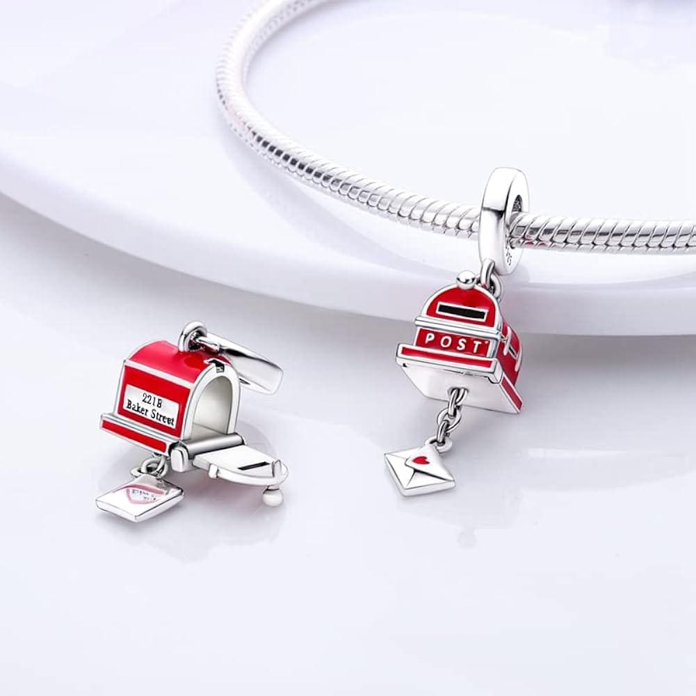 Red Postbox charm detail view
