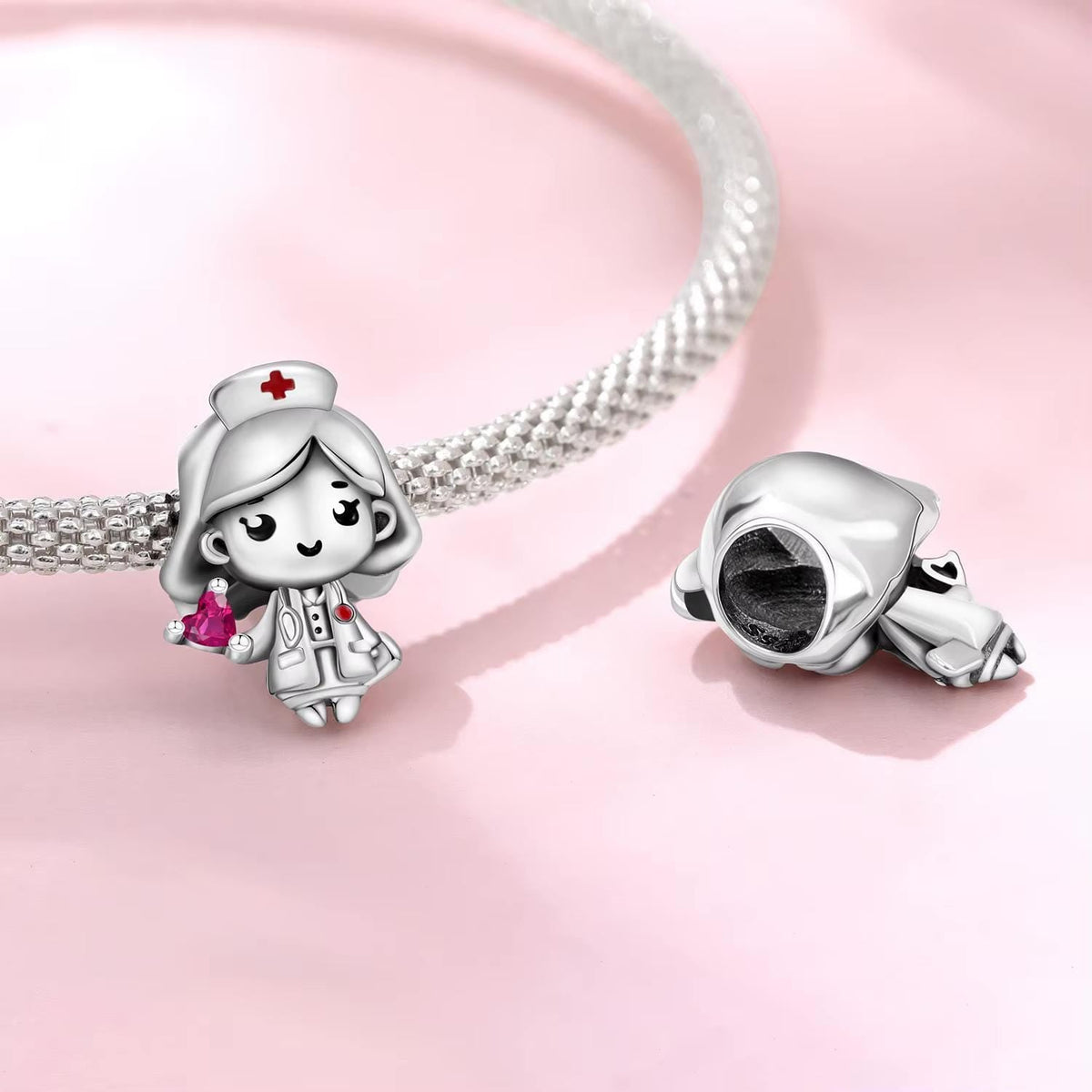 Nurse Girl charm detail view