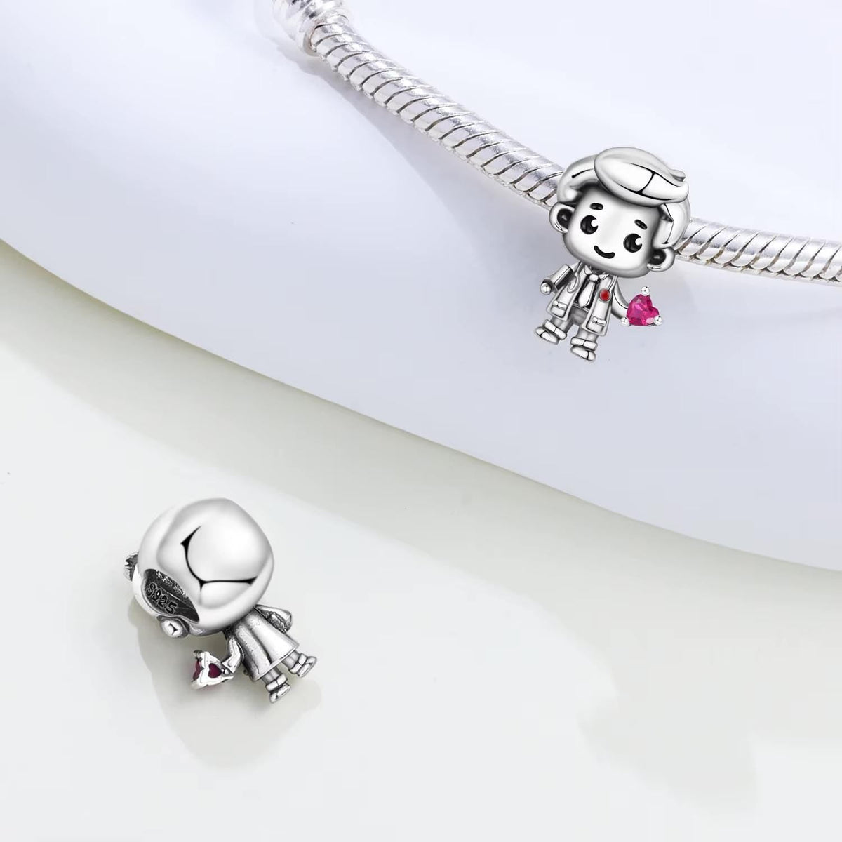 Doctor Boy charm detail view