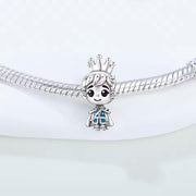 Prince Boy Pandora Charm | Silver Crown Blue Outfit | Little Prince Bead | Baby Shower Gift