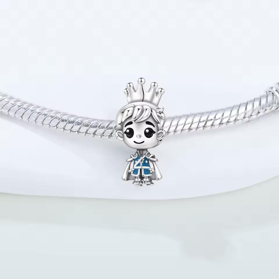 Prince Boy sterling silver charm view 7