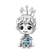 Prince Boy Pandora Charm | Silver Crown Blue Outfit | Little Prince Bead | Baby Shower Gift